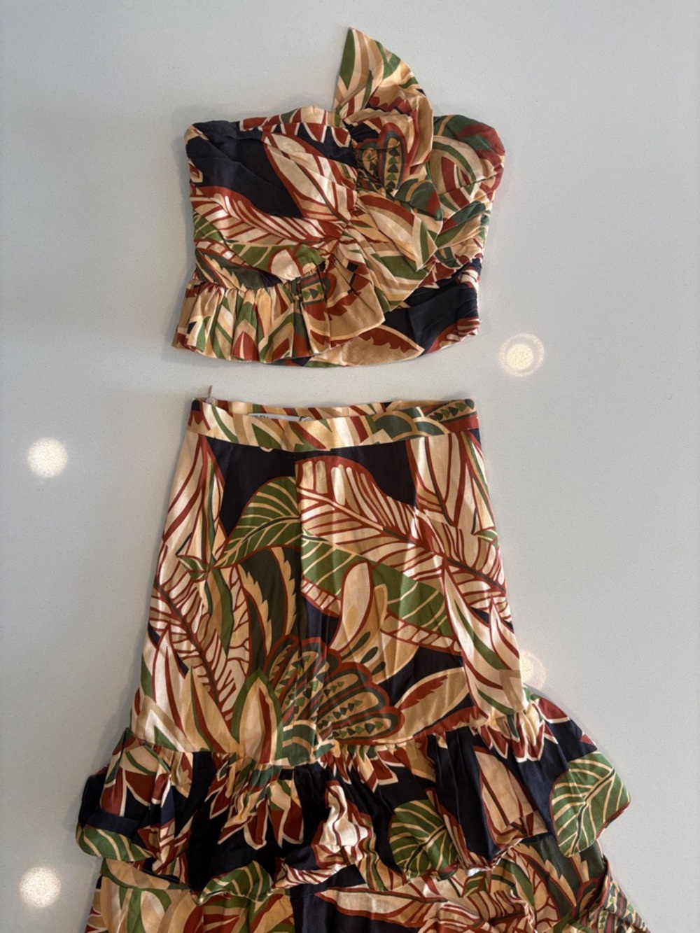 Zara Floral Print Crop Top in Multi-Color - Picture 7 of 7
